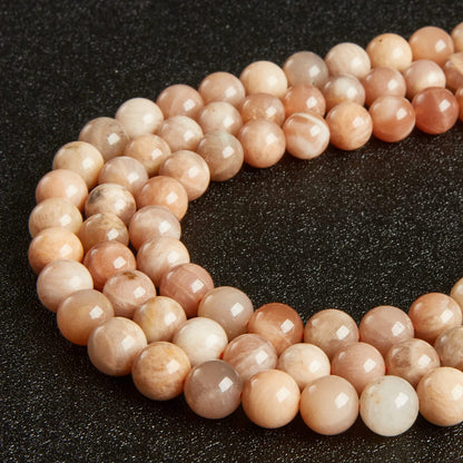 35pcs 10mm Sunstone Beads Natural Gemstone Beads Round Loose Beads for Jewelry Making
