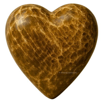 Aragonite Crystal Heart Palm Stone - Pocket Massage Worry Stone for Natural Body Chakra Balancing, Reiki Healing and Crystal Grid