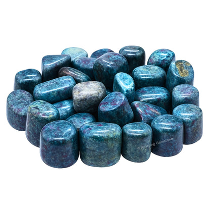 Amazing Gemstone Ruby Kyanite Crystals and Healing Stones Tumbled - 1000+ Carats Ruby Kyanite Stone, Natural Healing Stones for Energy Balance, Stress Relief - Premium Polished Gems Rocks