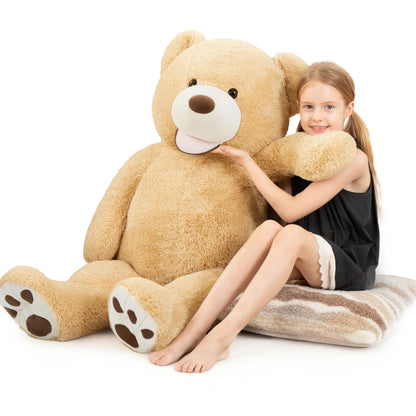 MorisMos Smiling Giant Teddy Bear 4 Feet, Soft Large Big Teddy Bear Stuffed Animals Plush 47 Inch Gifts for Kids, Girlfriend, Baby Shower, Birthday, Brown