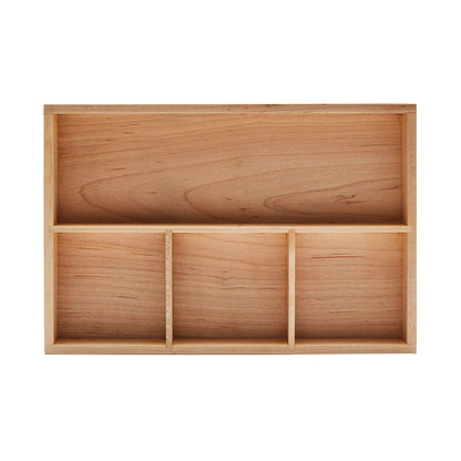 pandapark Wood Organizer Tray,Black Walnut,Desk & Drawer Storage Box (Maple Master)