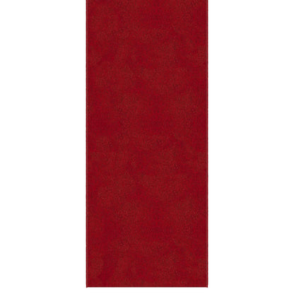 Ottomanson 2'7" x 3' Ultra-Thin Entryway Rug - Durable Non-Slip Mat for High-Traffic Areas - Fits Under Doors for Easy Entry - Ideal for Front Door, Hallway, Kitchen, Bathroom & Mudroom, Red