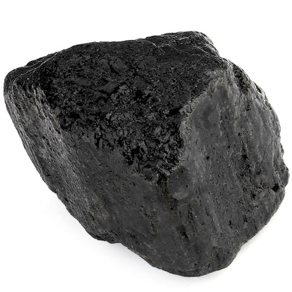 YATOJUZI Black Tourmaline 1.8-2.2" Natural Raw Stones and Healing Crystals Large Stone Rough Crystal Rocks for Tumbling Cabbing Polishing Fountain Rocks Decoration 1PCS