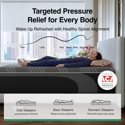 Novilla 14 Inch Queen Mattress, Queen Memory Foam Mattress with AiryFlow Cooling System for Cool Night, Pressure Relief, Ergonomic Support for Spinal Alignment, CertiPUR-US Certified, Medium Firm