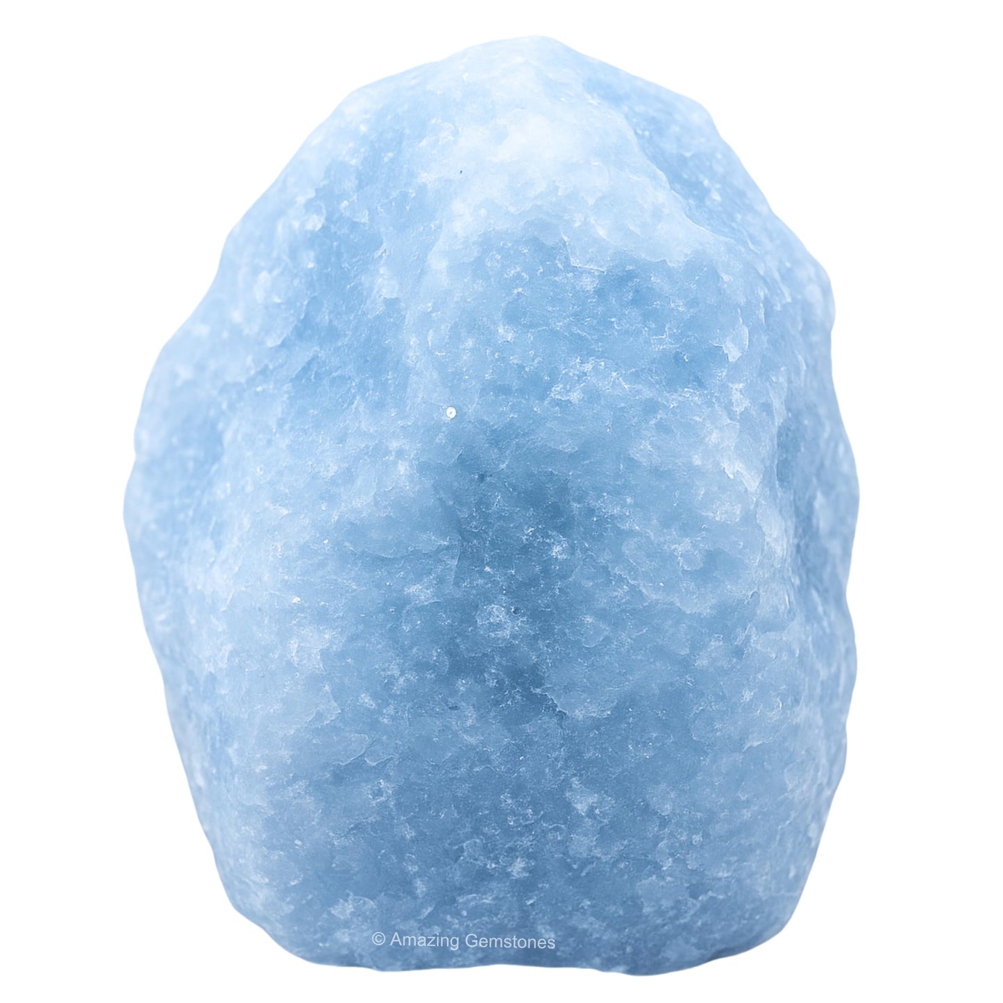 Amazing Gemstone Blue Calcite Raw Crystals and Healing Stones, Natural Rocks for Tumbling and DIY Raw Stones and Crystals (1 Piece)