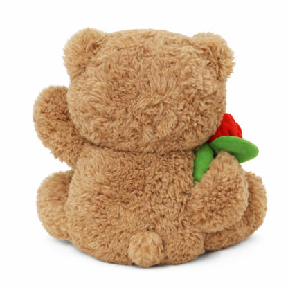 Teddy Bear Plush Toy, Rose and Heart Bear, Romantic Plush Toy, Perfect for Boys and Girls' Birthday (Brown)