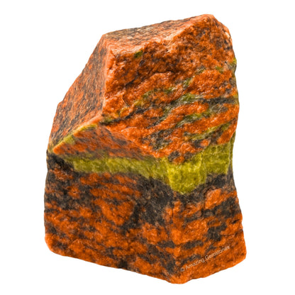 Amazing Gemstone Unakite Raw Crystals and Healing Stones, Natural Rocks for Tumbling and DIY Raw Stones and Crystals (1 Piece)