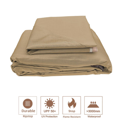 SCOCANOPY Replacement Cover Compatible with Monterey Gazebo # Model L-GZ215PST-4,(Beige)