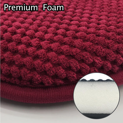 PAGGED Wine Red Foam Seat Cushions Kitchen Chairs Pads for Dining Chairs Non Slip Office Seat Cushions Washable U Shaped Soft Thick Large Metal Wooden Chair Cushions,17" x 15"