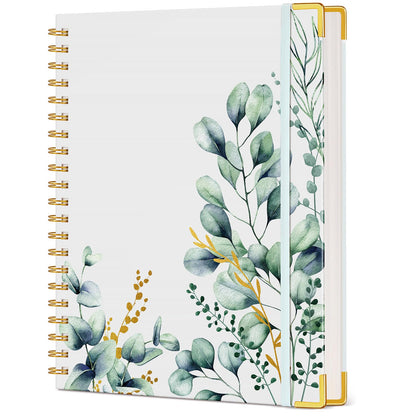 Aesthetic Spiral Notebook Journal for Women, 200 Pages Lined Notebooks 8.5” x 11”, A4 Large Hardcover Spiral Journals with 100 GSM Thick Paper, Cute College Ruled Notebook for Writing Work School
