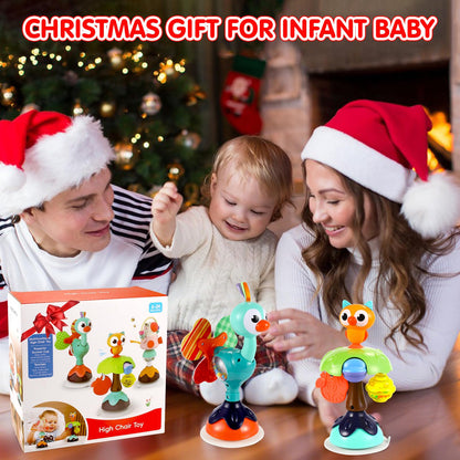 Baby Toys 6-12 Months 3PACK High Chair Suction Cup Toys Rattle Toys for Babies 12-18 Months Baby Tray Infant Toy for 6 9 12 18 24 Months Newborn Gifts for 1 2 Year Olds Boys Girls Kids Birthday Xmas