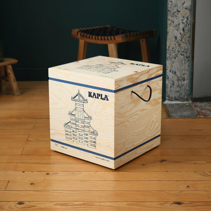 KAPLA Wooden Construction Set - 1000 Building Planks in a Chest - for Ages 3+