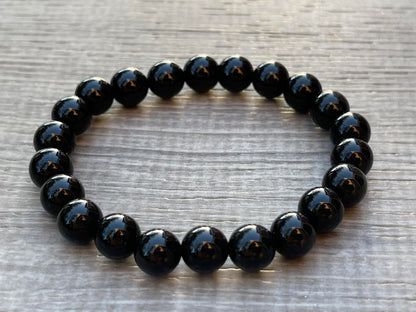 GAF TREASURES Rainbow Obsidian Crystal Bead Bracelet 8mm, Genuine Rainbow Obsidian Stretch Gemstone Bracelet, Healing Crystal Bracelet, Gift for Men & Women (1)