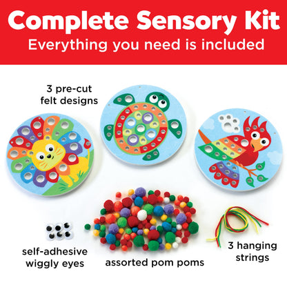 Creativity for Kids Pom Pom Pictures: Animals - Preschool Learning Activities, Sensory Toys for Toddlers, Toddler Arts and Crafts (Ages 3+)