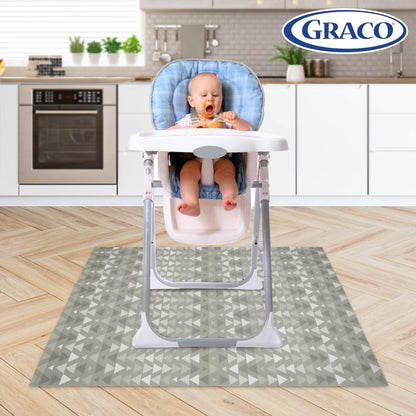 Graco Baby Disposable Splat Mats, 30 Sheets with Assorted Designs, 47" x 40", Eco-Friendly Floor Protector for Mealtime, Home & Restaurant Use