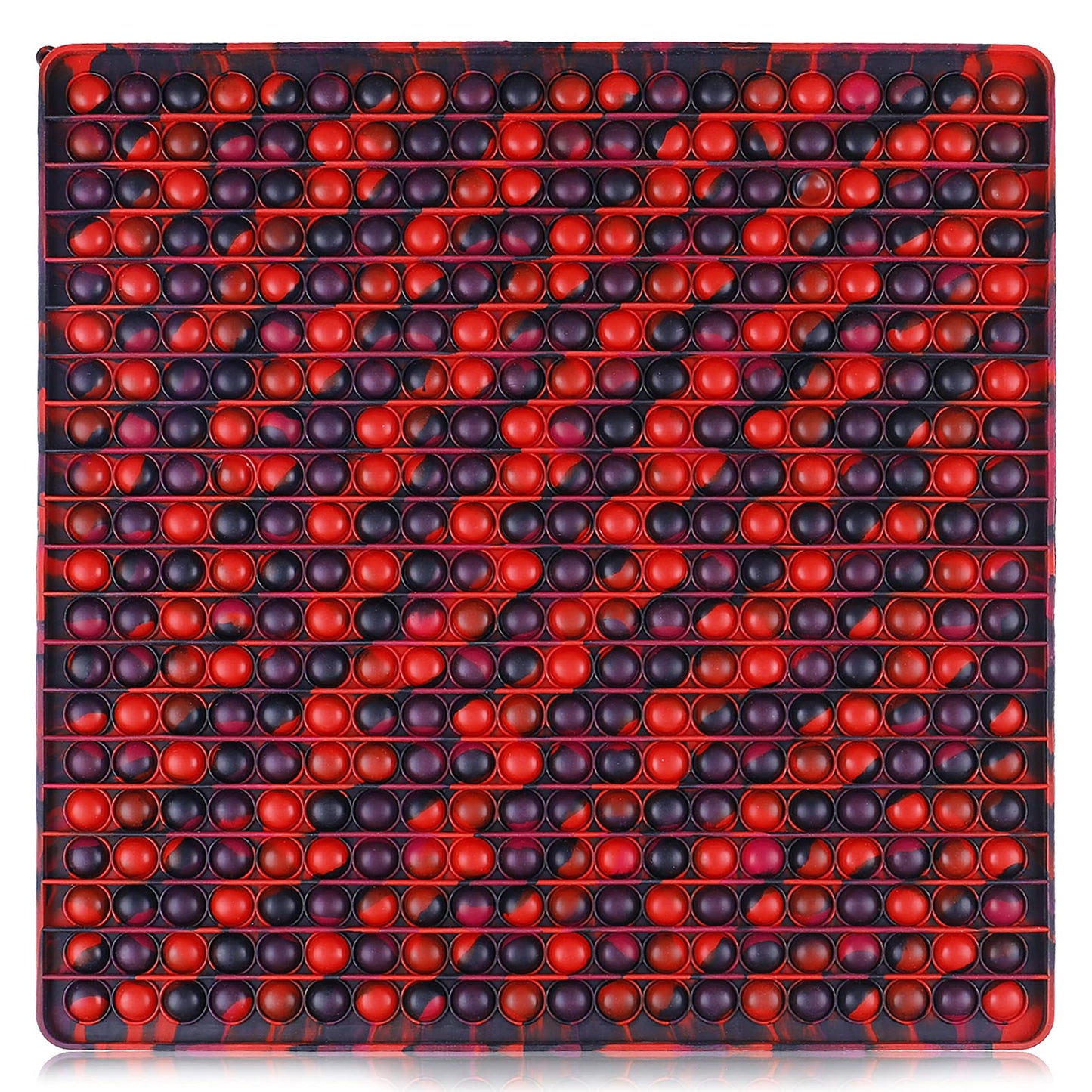 UimoKi 400 Bubbles Giant Fidget Toys for Kids Teens Adults, Big Jumbo 16 inch Red Square Sensory Toy for Kids 3-5 4-8 5-7 Boys Girls Birthday Gifts Party Favors Classroom Prizes