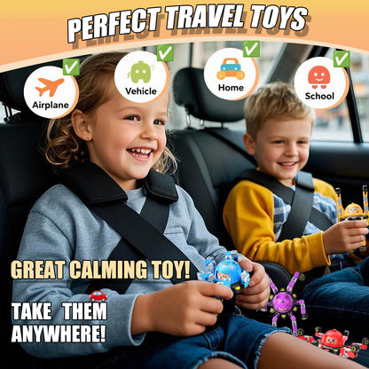 Vipctery Travel Toys Fidget Spinners Fidget Toys For Kids Teens Road Trip Travel Activities Essential Sensory Toys With Autism Adhd Party Favors Birthday Gifts For Boy Girl Easter Basket Stuffers 4Pcs