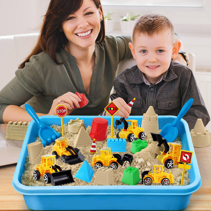 Sensory Bin, Construction Kit with Sensory Sand, Play Sand Pretend Play Beach Toy, Sandbox for Girls and Boys