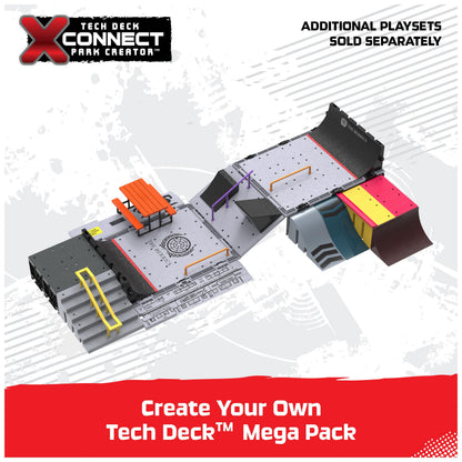 TECH DECK, The Berrics Transforming Park, X-Connect Park Creator, 30-inch Wide Foldable Playset with Storage and Exclusive Fingerboard, Kids Toy for Ages 6 and up