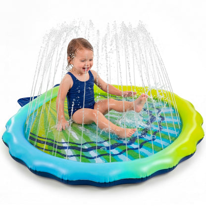 Playland Non-Slip Splash Pad Water Toy for Kids – Fun & Entertaining Toddler Outdoor Toys, Durable Easy-Setup Water Mat, Multi-Purpose Dog Splash Pad & Outdoor Toys for Toddlers 1-3