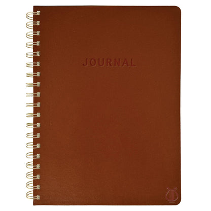 Graphique Apollo Vegan Leather Journal, Spiral Notebook for Writing, 192 Lined Pages, 8” x 10”