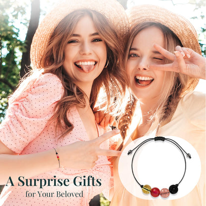 ZOKCC Crystal Healing Bracelets Gifts for Women: Mothers Day Gifts for Mom - Spiritual Natural Stone Empath Protection Bracelets Birthday Graduation Gifts for Friends Sister Mom Daughter