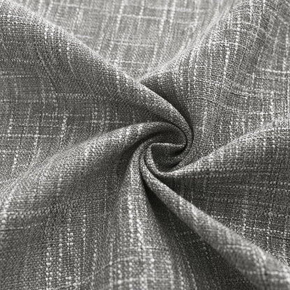 Central Park Ombre Window Curtain Panel Linen Gradient Print on Rayon Blend Fabric Drapery Treatments for Living Room/Bedroom, Cream White to Gray, 40" x 84", Set of 2