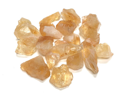 Zentron Crystal Collection: Rough Citrine Crystal Stone, Comes with Velvet Bag (1/2 Pound)