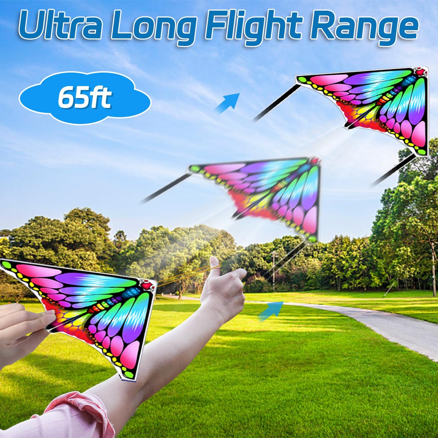 6 Pcs Mini Kites for Kids Ages 3-5 4-8 8-12, Finger Launcher Kites Easy to Fly on Beach|Park|Plaza|Garden|Backyard, Great for Birthday Party Favors Goodie Bags Stuffers