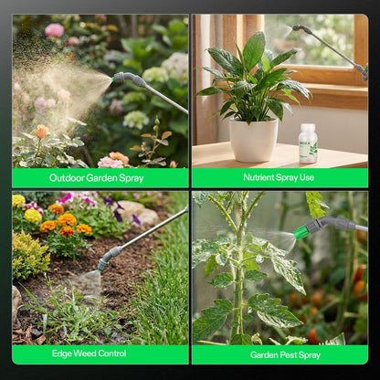 VIVOSUN 1 Gal/4L Pump Sprayer, Garden Water Sprayer for Plants, Weeds & Lawn Care, with 3 Nozzles, 50'' Long Hose & Pressure Relief Valve