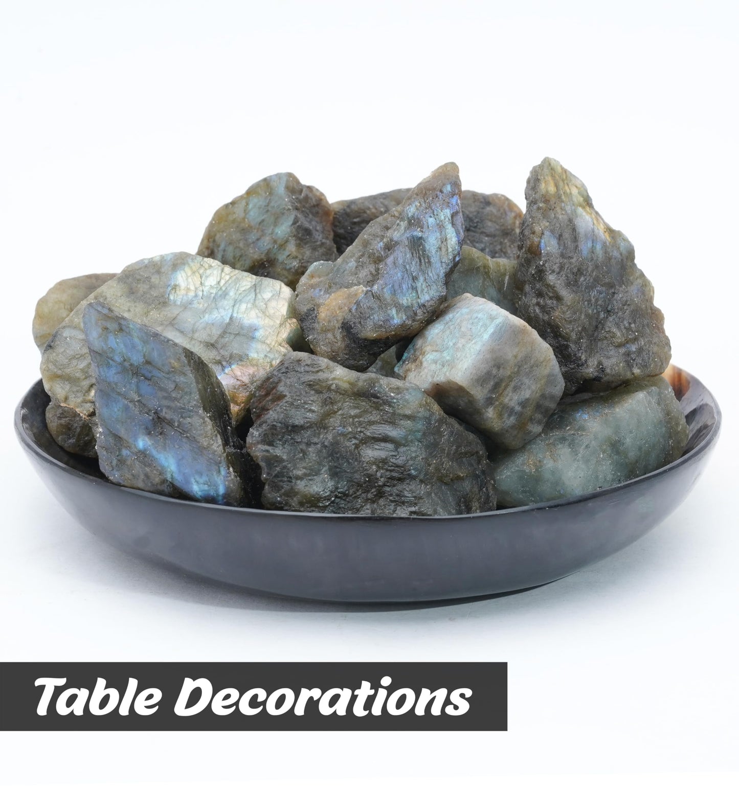ZAICUS 1 lb Labradorite Rough Stone - Raw Stones and Crystals Bulk for Tumbling, Jewelry Making, Cabbing, Lapidary, Fountain Rocks, Decoration, Polishing, Wire Wrapping, Gem Mining, Reiki Crystal