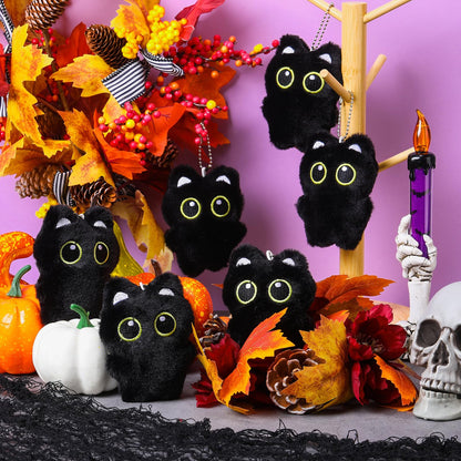 Zomiboo 9 Pcs Cat Stuffed Animals Bulk Mini Plush Cat Stuffed Kitten Soft Doll Plush Toys for DIY Keychain Classroom School Animals Pet Party Favors(Adorable Style)