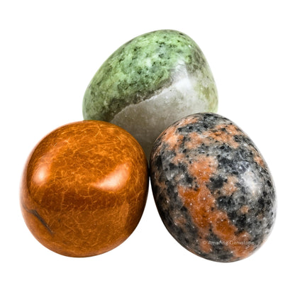 Amazing Gemstone Fancy Jasper Crystals and Healing Stones Tumbled - 1 oz Fancy Jasper Stone, Natural Healing Stones for Energy Balance, Stress Relief - Premium Polished Gems Rocks for Meditation