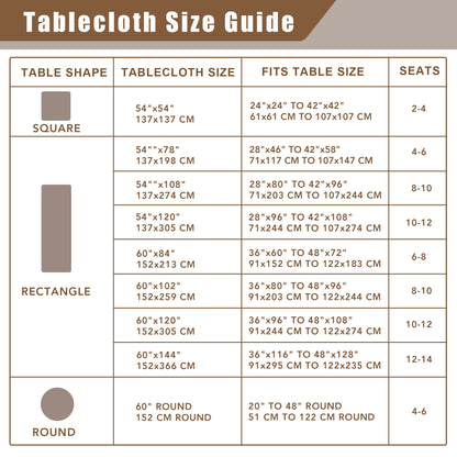 Fitable Nature Faux Linen Tablecloths Rectangle 60 x 84 Inch - 2 Pack Neutral Table Clothes for 4-6 Foot Tables, Wrinkle-Proof Faux Burlap Table Cover for Dining, Farmhouse, Outdoor Picnic, Camping