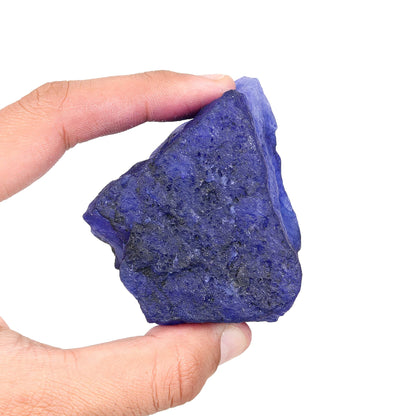 REAL-GEMS 1404 Ct Natural Raw Rough Blue Sapphire Loose Gemstone for Jewelry Making Crystal Decor Energy Stone and Handmade Craft Projects
