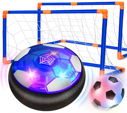 Hover Soccer Ball Set with 2 Goals, Indoor Toys for Boys Age 6-8, Kids Soccer Gift for Boys 8-12, Kid Sports Games Toys for 3 4 5 6 7 8 Year Old, Ideas Christmas Birthday Gifts for Kids Ages 4-8