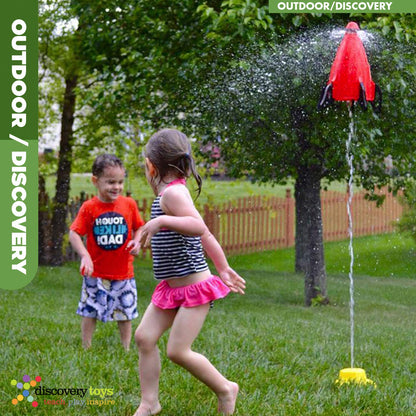 Discovery Toys Hydro Launch Water Rocket Outdoor Sprinkler Toy w/Hand Throttle Control | Kid Powered Learning | STEM Educational Toy Learning & Childhood Development 5 Years and Up | Summer Toy