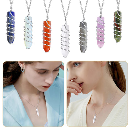 QINJIEJIE Clear Quartz 20 PCS Healing Crystals Stones Sets Wands Bulk Natural Pocket Crystal Towers Assorted Pointed Reiki Gemstones Polished Energy Meditation Chakra Gifts for Women Men