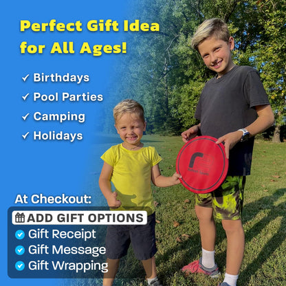 Soft Flying Disc for Kids: Easy To Use Beach Disc - Durable Design Floats On Water! Beach Toys, Pool Toys & Frisbbee for Adults Outdoor Fun Pool Toy - Boy Gifts & Girls Ages 5 6 7 8 9 10 11 12 13 14