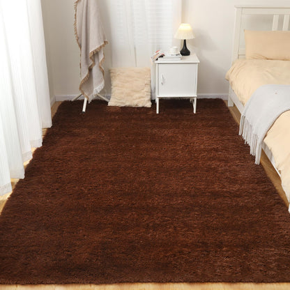 Puremy Luxury 3x5 Area Rug, Ultra Soft Rugs for Living Room, Plush Carpet Rugs for Bedroom, Non-Slip Indoor Rug for Nursery, Study Room, Playroom, Home Decor, Brown