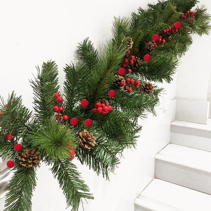 YOOHUA 300PCS 12mm Artificial Holly Berries, Artificial Berry, Mini Frosted Fruit Holly Berries for Christmas Tree Decorations Crafts Party Wedding Holiday Season Winter Décor Home Decor