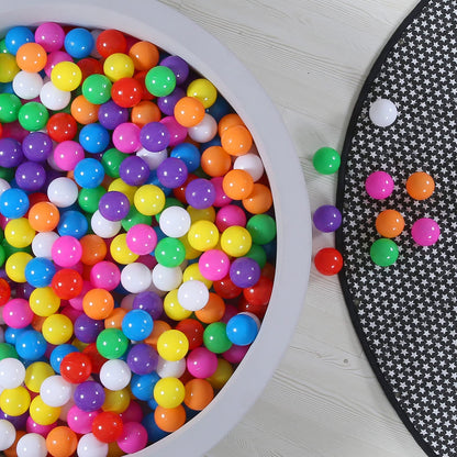 GOGOSO Ball Pit Balls for Toddles Kids Plastic Ballpits Accessories Crush Proof Durable Fun Shape Play Baby Bath Toys,2.15inch 500count Mix Color