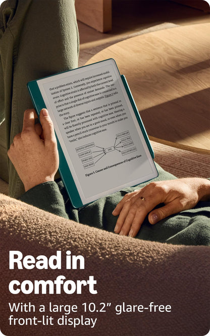 Amazon Kindle Scribe (64GB) - Your notes, documents and books, all in one place. With built-in AI notebook summarization. Includes Premium Pen - Tungsten