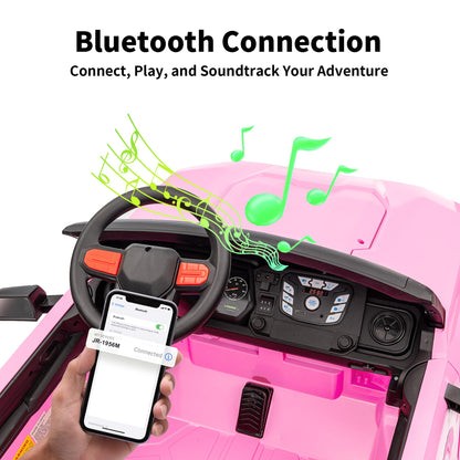 Hikiddo 24V 10Ah Ride on Toy for Big Kids, 4WD 2 Seater Electric SUV Kids Car to Drive w/Remote Control, 4x200W Motors - Pink
