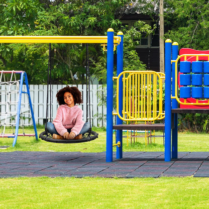 Sorbus Saucer Tree Swing- Kids Outdoor Disc Round Swing - 24" Heavy Duty 220lbs Seat- Easy Install Flying Saucer Web Circle - Perfect for Gift,Playground, Birthday, Xmas, IndoorOutdoor