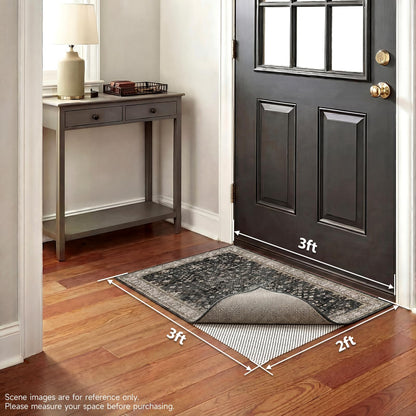 Veken Rug Gripper Pad for Hardwood Floors, Thick Non Slip Rug Pads for Area Rugs, Rug Grippers for Tile Floors, Under Carpet Anti Skid Mat, Keep Your Rugs Safe and in Place, 2x3 Ft