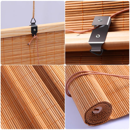 Bamboo Shades for Windows,Bamboo Blinds for Outdoor Patio,Custom Size, Privacy Protection, Easy Installation, Durable & Stylish Blinds for Living Room, Bedroom, Balcony