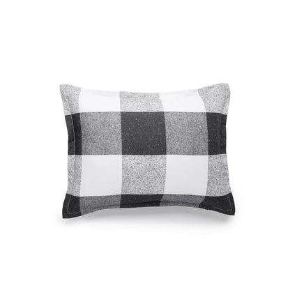 Amazon Basics Lightweight Microfiber Comforter Set, 2-Piece, Twin/Twin XL, Black/White Checkerboard