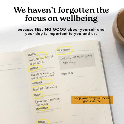 Daily Focus Planner: 90-Day Undated Goal Journal, Vision Mapping, Prioritize To-Do Lists, Wellness, Monthly, Weekly, Daily Goal Setting, Gratitude, Habit Tracking, Gift for Men and Women with ADHD, Neurodivergent Adults, 2026 Productivity, A5, Linen