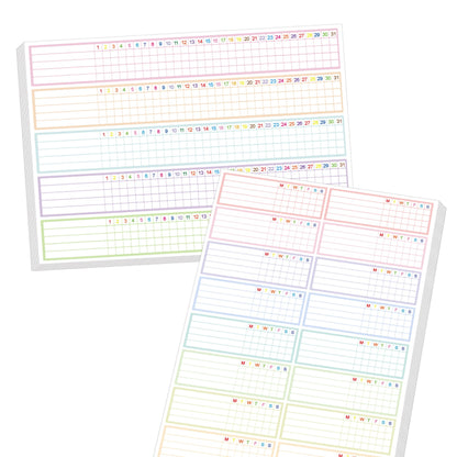 Writable Weekly & Monthly Habit Tracker Stickers,Goals Habits Track Labels for Planners,Scrapbooks,Journa
